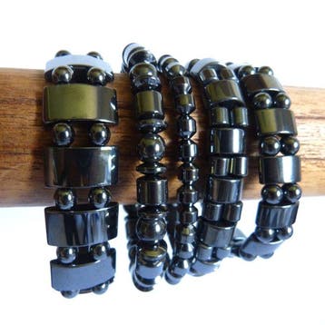 Collectie hematietarmbanden- 186 g, Verzamelen, Mineralen en Fossielen