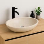 Wasbak | Wastafel | Marmer | 60x40x12 | Natuursteen | Crème, Verzenden, Nieuw