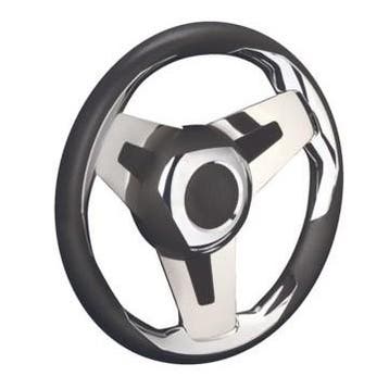 Ultraflex Stuurwiel Loredan Zwart met RVS Spaken 35 cm, Ophalen of Verzenden, Nieuw