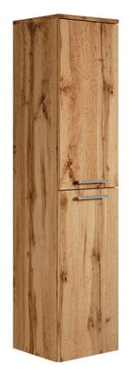 Badkamerkast Saturnus 35 x 35 x 130 cm Eiken Kolomkast, Verzenden, Nieuw, (Half)hoge kast