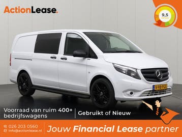 Mercedes Vito Dubbel cabine L2 H1 2021 Diesel Automaat, Auto's, Mercedes-Benz, Automaat, Zwart, Wit, Diesel