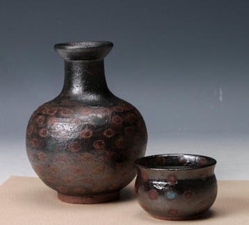 Mashiko ware - Koinuma Michio () (1936-2020) - Fles (2)