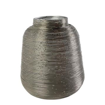 Lantaarn Ijzer kira zilver h20 d18cm, Verzenden, Nieuw