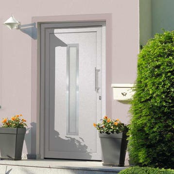 vidaXL Voordeur 98x208 cm wit, Verzenden, Nieuw