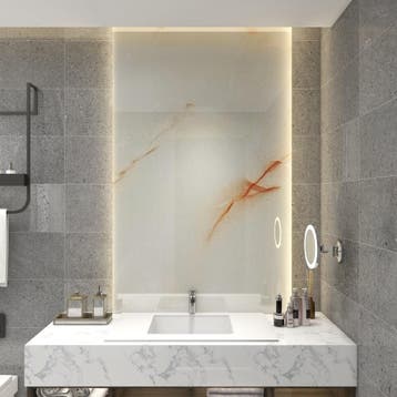 Wandpaneel Bladel set van 4 panelen 120x60 cm Jade Marble [n, Verzenden, Nieuw