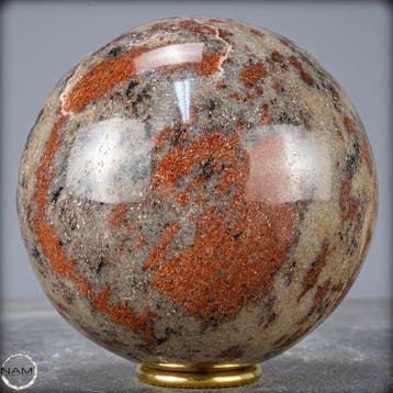 Natuurlijke Zeldzame Rode Aventurijn Sphere- 2293.14 g