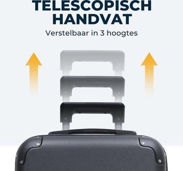 2dekans | Pathsail® Handbagage Koffer 40L x 55CM - ABS -, Auto diversen, Dakkoffers, Ophalen of Verzenden, Nieuw