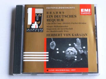 Brahms - Ein deutsches Requiem / Wiener Philh. Herbert von K, Cd's en Dvd's, Ophalen of Verzenden, Zo goed als nieuw