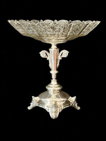Tafelmiddenstuk - .750 zilver - monumentaal tafelstuk