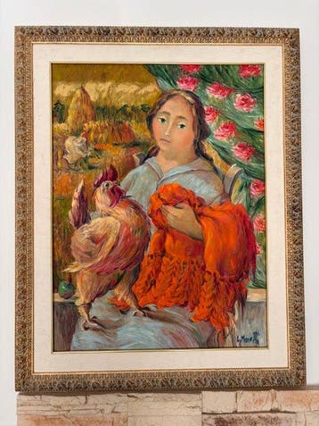 Luciana Manelli (1946) - Lo scialle rosso