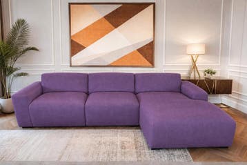 Loungebank Delft - loungebanken - Paars, Nieuw, 150 cm of meer, Stof, 300 cm of meer
