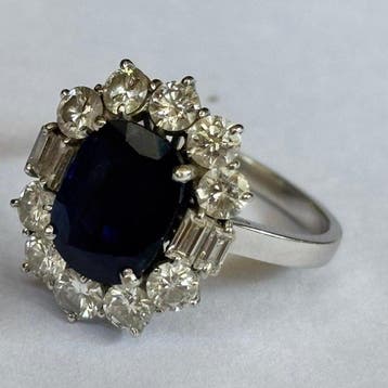 Ring - 18 karaat Witgoud - Diamant, Nieuw