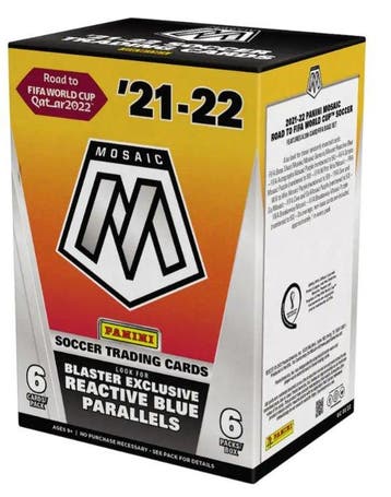 2022 Panini Mosaic Road to FIFA World Cup Soccer Blaster Box, Nieuw