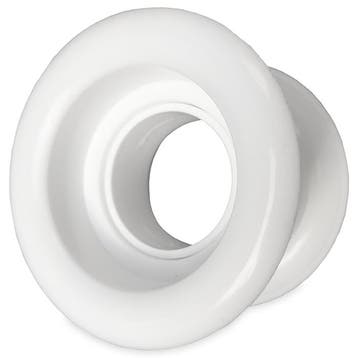 Rond deurrooster Ø40mm - kunststof wit, Verzenden, Nieuw