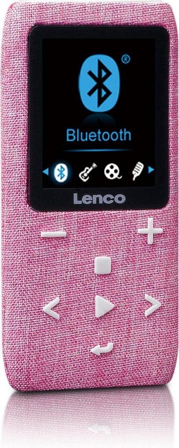 MP3/MP4 Speler - Bluetooth - Tot 64GB - Roze - Lenco, Verzenden, Zo goed als nieuw