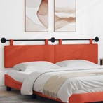 vidaXL Hangend hoofdbord Met LED-verlichting Rood-oranje, Huis en Inrichting, Verzenden, Nieuw, Rood
