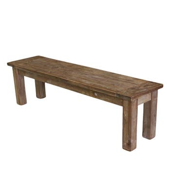 Robuuste teak bank, dingklikBanken, Ophalen of Verzenden, Nieuw