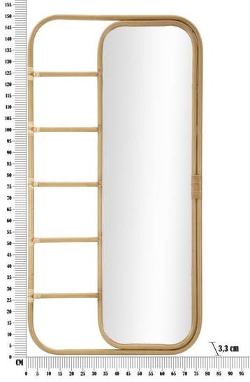 VLOERSPIEGEL PANAMA CM 77,5X3,3X151, Huis en Inrichting, Lampen | Vloerlampen, Ophalen of Verzenden, Nieuw