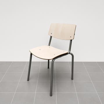 Eromes houten kantinestoel - ahorn (alleen per set), Ophalen of Verzenden, Nieuw
