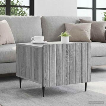 vidaXL Salontafel met lade Grijs sonoma 49 x 50 x 42 cm, Huis en Inrichting, Verzenden, Nieuw, Overige houtsoorten, 50 tot 100 cm