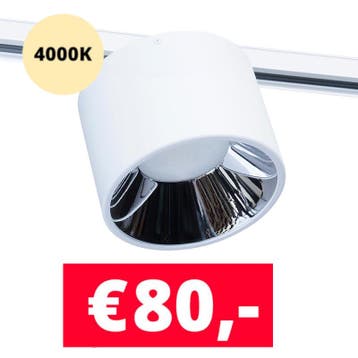 LED (midden) spot BUSS/Moon wit 4000K, Huis en Inrichting, Lampen | Spots, Nieuw