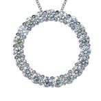 Zonder minimumprijs - Ketting met hanger - 14 karaat Witgoud