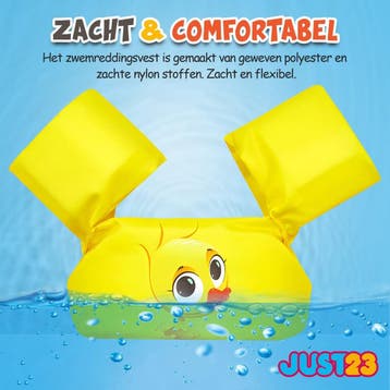 JUST23 Puddle Jumper Gele Eend - Verstelbare Zwembandjes -, Ophalen of Verzenden, Nieuw