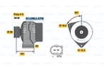 Dynamo / Alternator MERCEDES-BENZ C-KLASSE (C 200 Kompres..., Ophalen of Verzenden, Nieuw