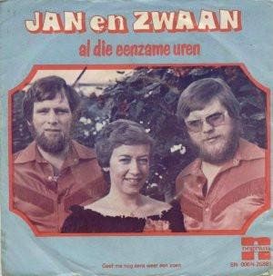 vinyl single 7 inch - Jan &amp; Zwaan - Al Die Eenzame Uren, Cd's en Dvd's, Vinyl Singles, Verzenden, Zo goed als nieuw, 7 inch