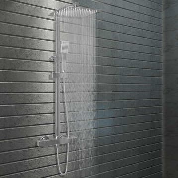 vidaXL Douchekoppenset dubbel met thermostaat roestvrij, Verzenden, Nieuw