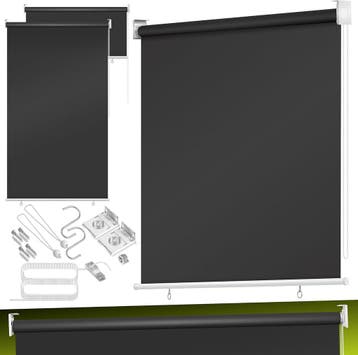 Rolgordijn - Verduisterend - 140x140 cm - Antraciet - KESSER, Verzenden, Zo goed als nieuw