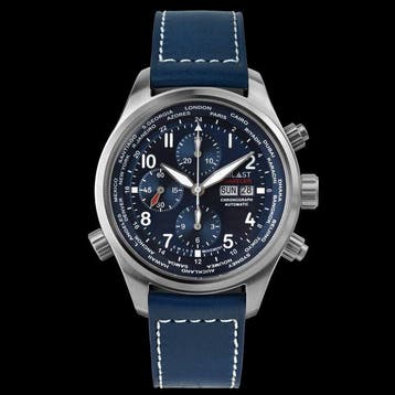 Ublast - Traveler Chronograph World Time - REF.UBTRCH47BU/WH, Nieuw