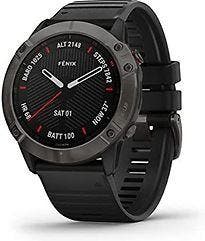 Garmin Fenix 6X Sapphire 51 mm zwart met een zwarte, Telecommunicatie, Mobiele telefoons | Toebehoren en Onderdelen, Zo goed als nieuw