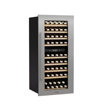 Vinsider 79 Duo Inbouw Wijnkoelkast | Zilver | JouwKlimaatka, Zonder vriesvak, Refurbished, Ophalen of Verzenden, 45 tot 60 cm