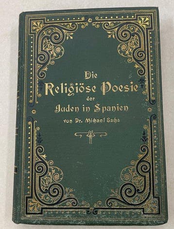 Dr. Michael Sachs - Die religiöse Poesie der Juden in