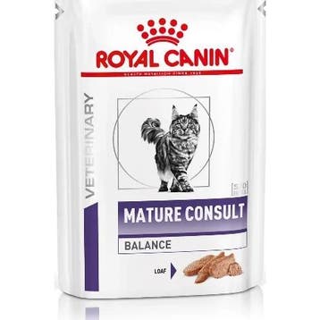 Royal Canin Mature Consult Balance Senior 12 x 85gr natvoer, Verzenden, Nieuw