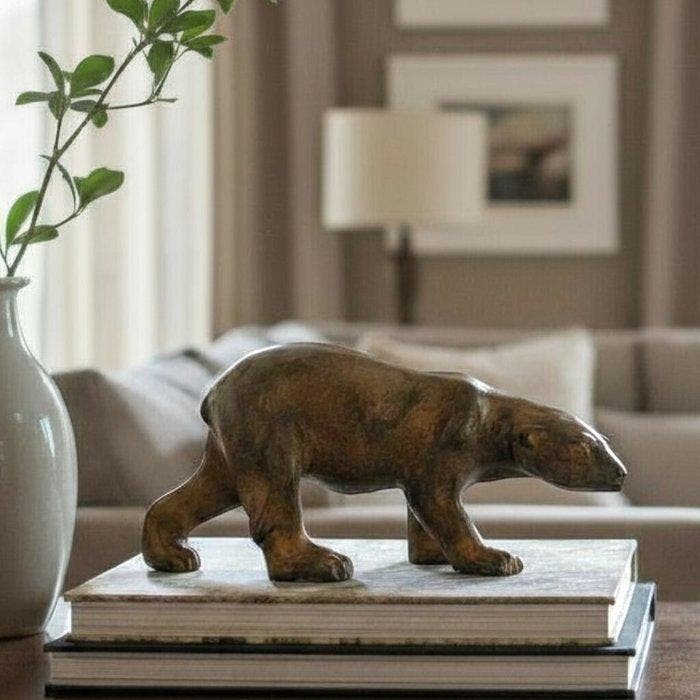 Pierre Chenet (XX-XXI) - sculptuur, Walking Polar Bear - 21, Antiek en Kunst, Curiosa en Brocante