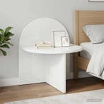 vidaXL Nachtkastje Hoogglans Wit 40 x 35,5 x 45,5 cm, Minder dan 45 cm, Verzenden, Nieuw, Minder dan 55 cm