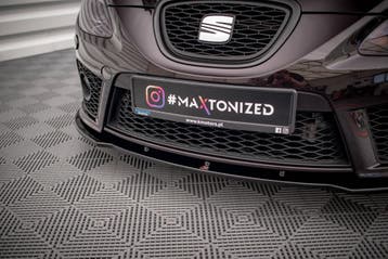 Maxton Front Splitter Seat Leon MK2 CUPRA FR VOORWOORD, Verzenden