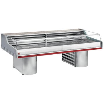 Gekoelde vitrine toonbank met ruit " Self-Service ", op sokk, Verzenden, Nieuw in verpakking, Koelen en Vriezen