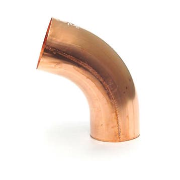 Koperen bocht 120mm 72gr mof x verjongd spie, Ophalen of Verzenden, Nieuw