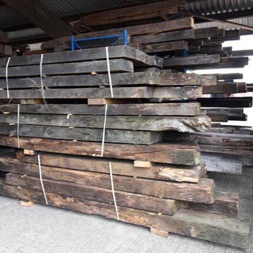Oude eiken balken, kinderbalkje, gebint, `t Achterhuis, Ophalen of Verzenden, Gebruikt, Eiken, Balk