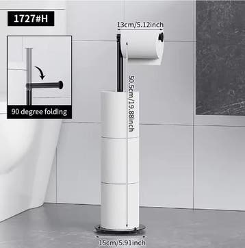 Verticale Papierrolhouder – Praktische Toilet- en Keukenhoud, Verzenden, Nieuw