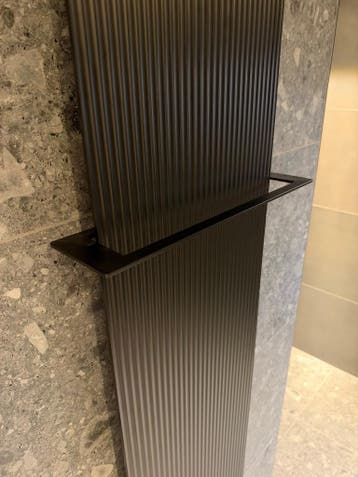 Elektrische radiator 42x180 cm zwart elektrisch 0035 - 44, Ophalen, Radiator, Nieuw, Minder dan 60 cm