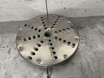 RVS Snijschijf Rasp voor groentesnijmachine 5 mm, Ophalen of Verzenden