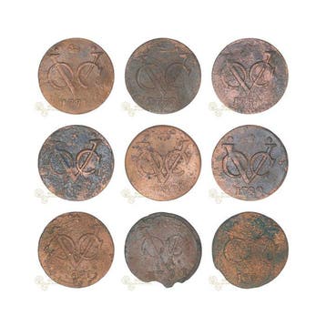 Nederland, West-Friesland VOC Duit 1771 t/m 1792 (9