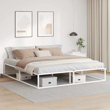 vidaXL Bedframe zonder matras 180x200 cm wit, Eenpersoons, Verzenden, Wit, Nieuw