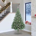 vidaXL Kunstmatig Voorverlicht Kerstboom met 300 LED Groen, Diversen, Verzenden, Nieuw