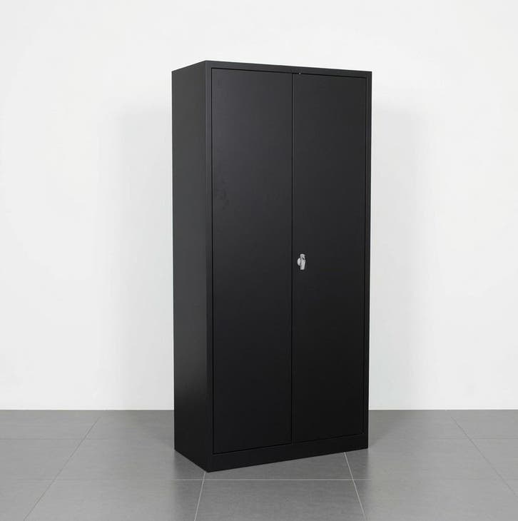 NIEUWE draaideurkast zwart - 180x80x38 cm, Zakelijke goederen, Kantoor en Winkelinrichting | Kantoormeubilair en Inrichting, Ophalen of Verzenden