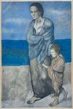 Pablo Picasso (1881-1973) - Mère et son enfant